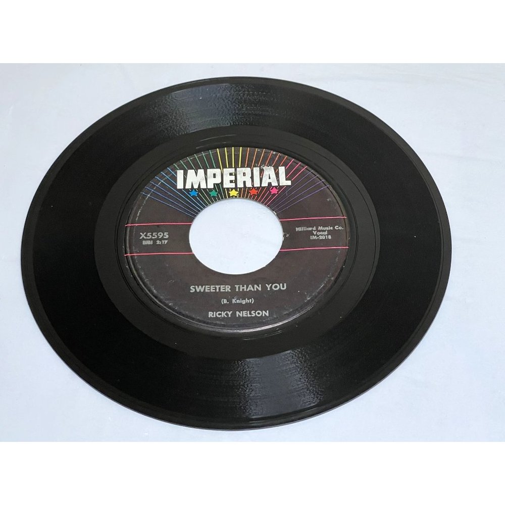 Ricky Nelson Sweeter Than You  Just A Little Too Much X5595	Rock, Pop, Vocal VG+